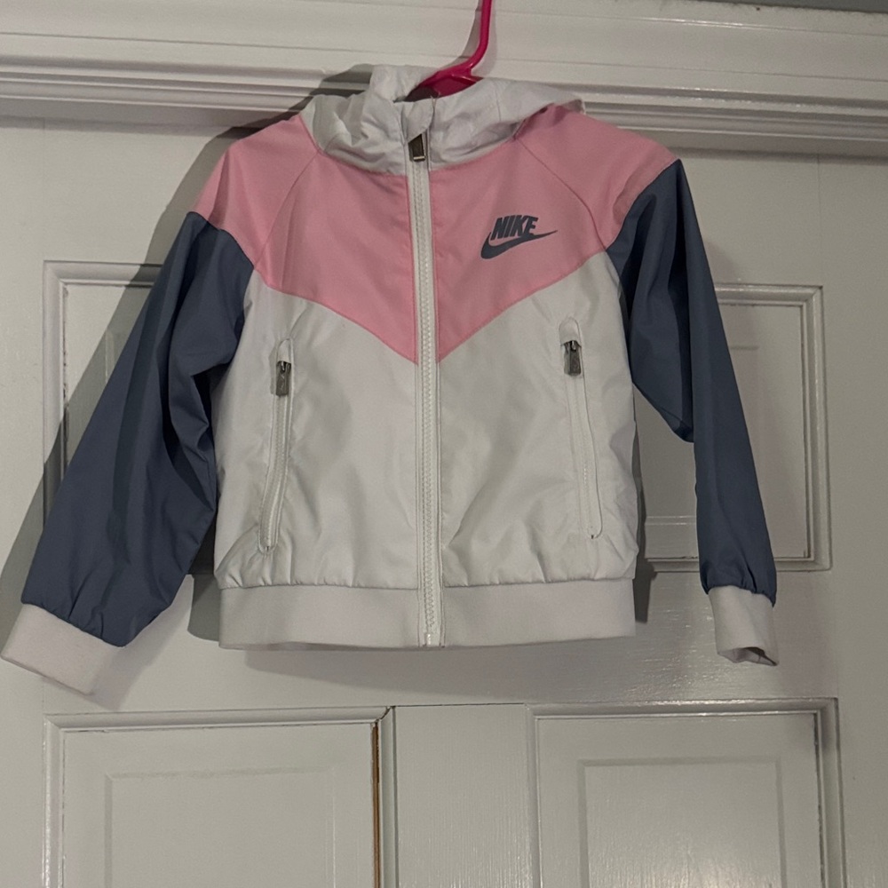 Nike Pink, White, and Gray Jacket